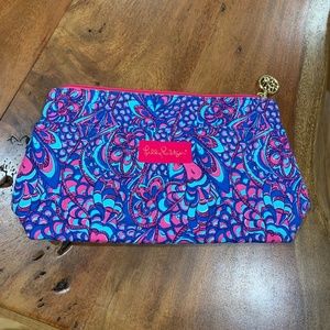 Lilly Pulitzer pouch bag comestic clutch pochette slg mini bag pink blue purple